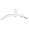 Ekena Millwork Archdale Architectural Grade PVC Gable Bracket, 108"W x 27"H x 4"D x 6"F, 6/12 Pitch GBP108X27X0406ARC00 - alternate 1